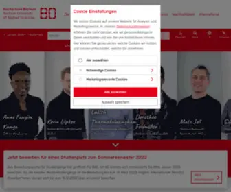 HS-Bochum.de(Startseite Hochschule Bochum) Screenshot