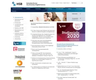 HS-Bremen.de(Hochschule Bremen) Screenshot