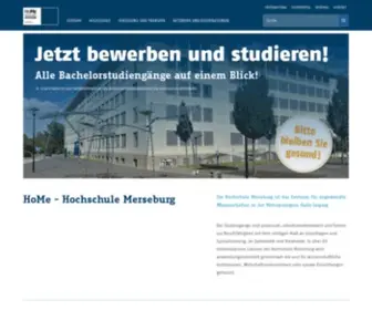 HS-Merseburg.de(Hochschule Merseburg) Screenshot