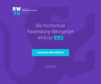 HS-Weingarten.de(Hochschule Ravensburg) Screenshot