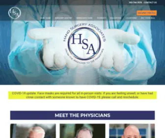 Hsacolorado.com(Hand Surgery Associates Denver) Screenshot