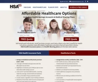 Hsaforamerica.com(Offering affordable healthcare solutions) Screenshot