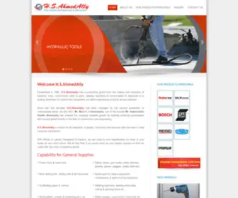 Hsahmedally.com(H.S.AHMEDALLY) Screenshot