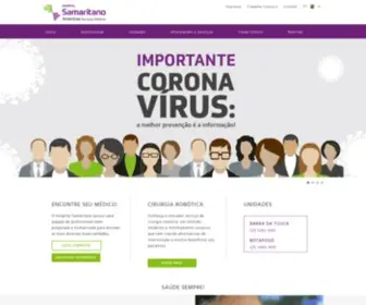 Hsamaritano.com.br(Nossas unidades) Screenshot