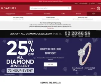 Hsamuel.co.uk(Jewellers Established in 1862) Screenshot