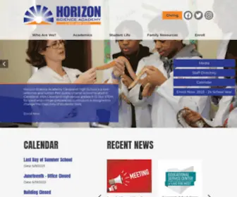 Hsas.org(Horizon Science Academy Cleveland High School by Concept Schools) Screenshot