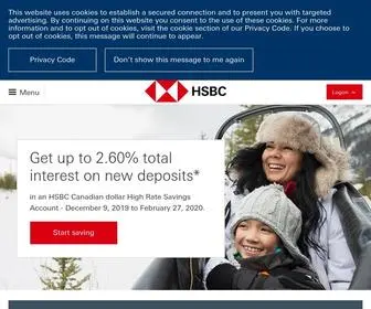 HSBC.ca(HSBC Personal Banking) Screenshot
