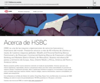 HSBC.cl(Acerca de HSBC) Screenshot