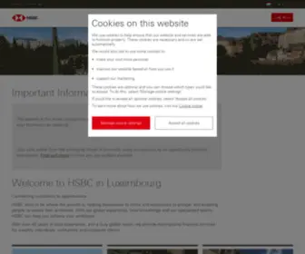 HSBC.lu(HSBC in Luxembourg) Screenshot