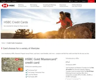 HSBCcreditcard.com(Credit Card Offers & Benefits) Screenshot
