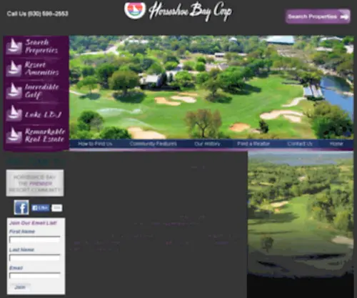 HSbcorp.com(Horseshoe Bay Texas Real Estate & Lake LBJ Real Estate) Screenshot