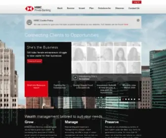 HSBCprivatebank.com(HSBC Global Private banking) Screenshot