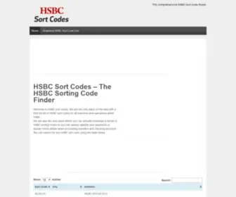 HSBcsortcodes.co.uk(HSBC Sort Codes) Screenshot