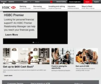 HSbcusa.com(HSBC Personal Banking) Screenshot