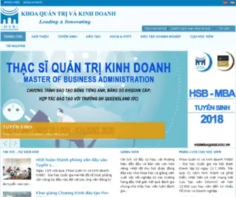 HSB.edu.vn(Trường Quản trị và Kinh doanh) Screenshot