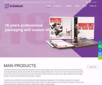 Hsboardgame.com(Hongsheng Printing) Screenshot