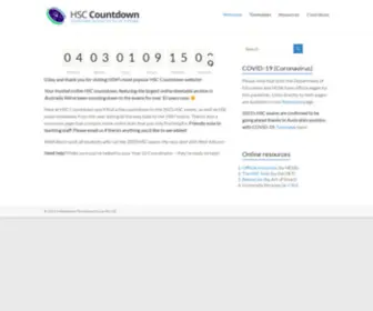 HSccountdown.com.au(Home page (NSW)) Screenshot