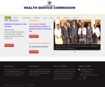 HSC.go.ug(Health Service Commission) Screenshot
