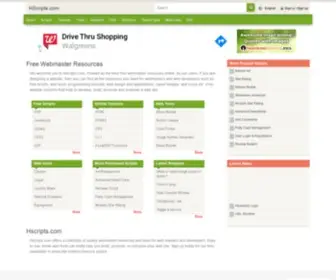 HScripts.com(Free Webmaster Resources) Screenshot