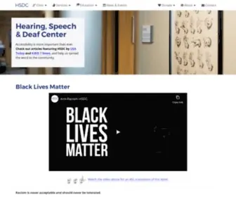 HSDC.org(Hearing, Speech & Deaf Center (HSDC)) Screenshot