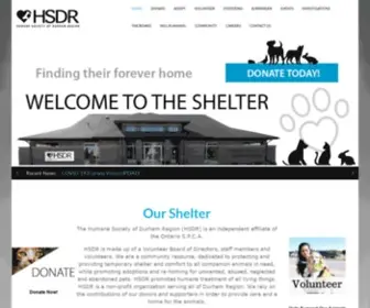 HSDR.org(The Humane Society of Durham Region) Screenshot