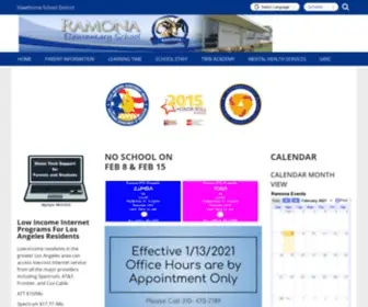 HSdramona.org(Ramona Elementary School) Screenshot