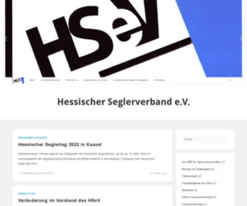Hsev.de(Hessischer Seglerverband e.V) Screenshot