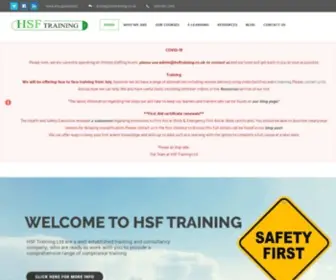 HSFtraining.co.uk(HSF Training) Screenshot