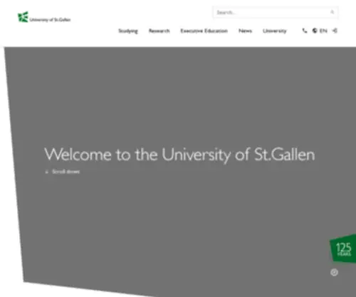 HSG.ch(Universität St.Gallen) Screenshot