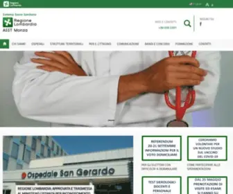 Hsgerardo.org(Azienda Ospedaliera San Gerardo) Screenshot