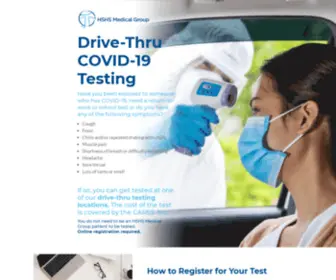 HSHSMgcovidtesting.org(HSHS Medical Group) Screenshot