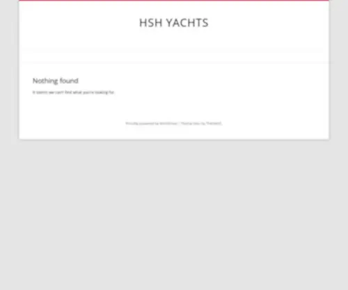 HShyachts.com(HSH YACHTS) Screenshot