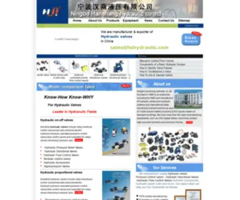 HSHYdraulic.com(Ningbo Hanshang Hydraulic Co) Screenshot