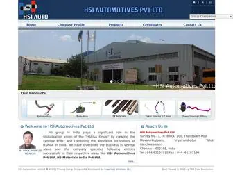 Hsiauto.com(HSI Automotives Pvt Ltd) Screenshot