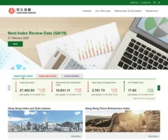 Hsi.com.hk(Hang Seng Indexes) Screenshot