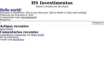 Hsinvestimentos.com(HS Investimentos) Screenshot