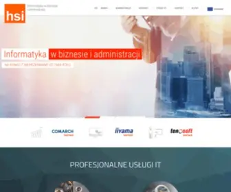 Hsi.pl(HSI Opole Comarch ERP Optima strony www aplikacje) Screenshot