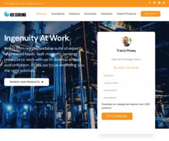 Hsisensing.com(HSI Sensing) Screenshot
