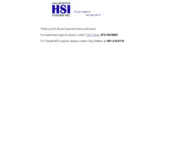 Hsix.com(Halliburton Systems Inc) Screenshot