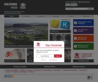 HSL.gov.uk(HSE Solutions) Screenshot