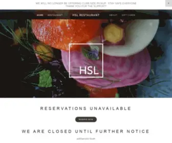 HSlrestaurant.com(HSL) Screenshot