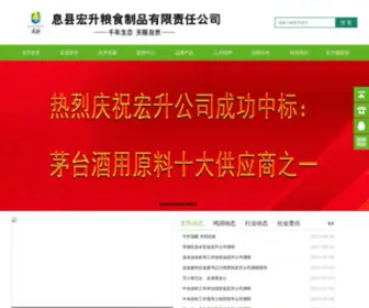 HSLSZP.com(息县宏升粮食制品有限责任公司) Screenshot