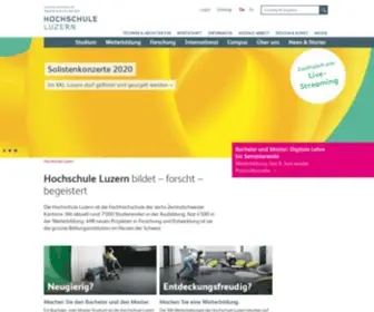 Hslu.ch(Hochschule Luzern) Screenshot