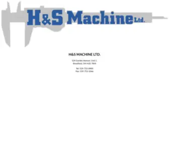 Hsmachine.ca(H&S Machine Ltd) Screenshot