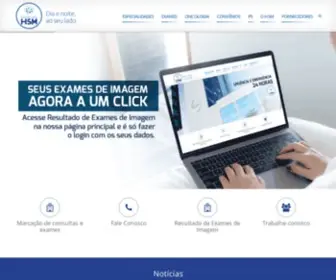 HSmdiagnostico.com.br(Hospital HSM) Screenshot