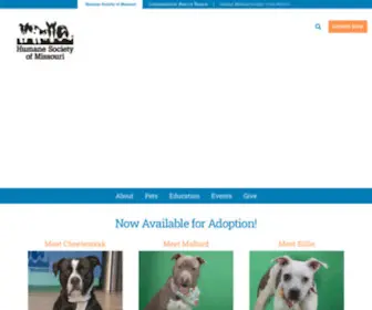 Hsmo.org(Humane Society of Missouri) Screenshot