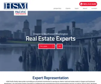 HSmpacific.com(Retail Real Estate Experts in OR and WA) Screenshot