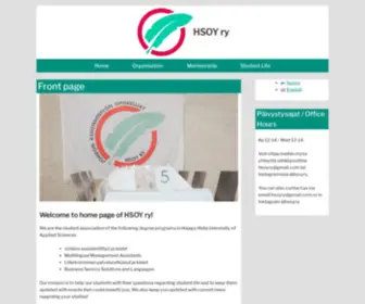 Hsoyry.fi(HSOY ry) Screenshot