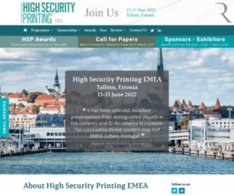 HSP-Emea.com(High Security Printing EMEA) Screenshot