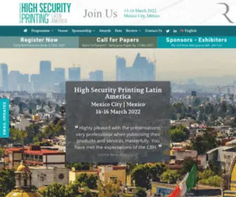 HSP-Latinamerica.com(High Security Printing Latin America) Screenshot